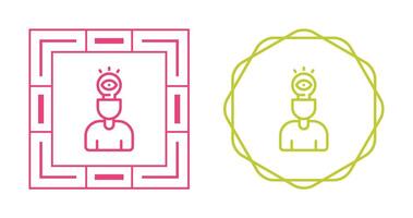 visual pensando vector icono