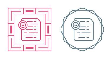 Document Insert Emoji Vector Icon