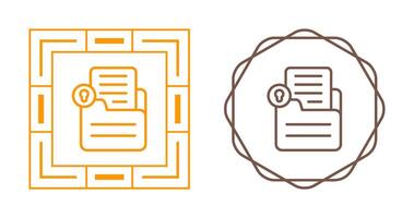 Document Lock Vector Icon