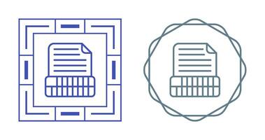 Document Insert Table Vector Icon