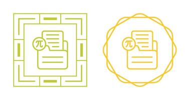 Document Insert Formula Vector Icon