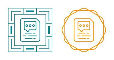 Document Insert Comment Vector Icon