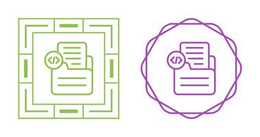 Document Insert Code Vector Icon