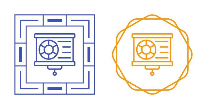 icono de vector de visualización de datos