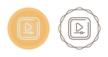 Video Play Square Vector Icon