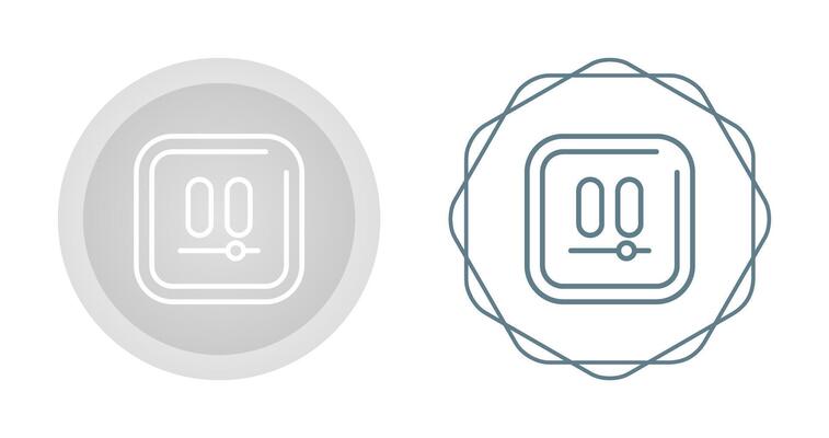 Video Pause Square Vector Icon