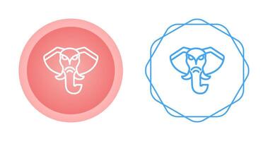 icono de vector de elefante