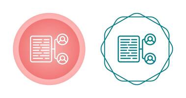 Document Collaboration Vector Icon