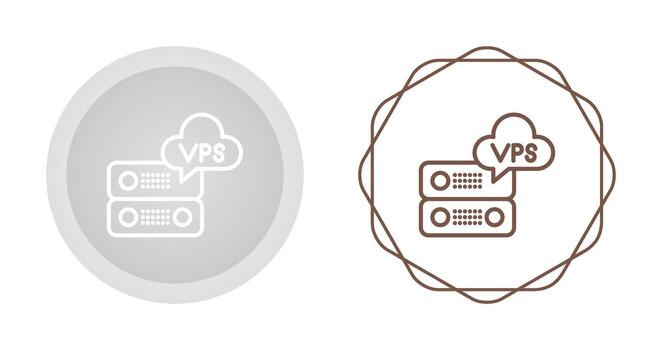 VPS Hosting Vector Icon