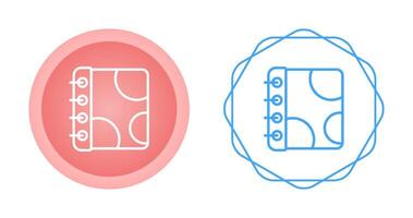 Notebook with Decorative Vector Icon