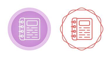 Spiral Notepad Vector Icon