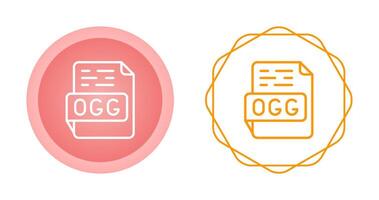 ogg vector icono