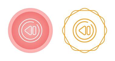 Previous Track Circle Vector Icon