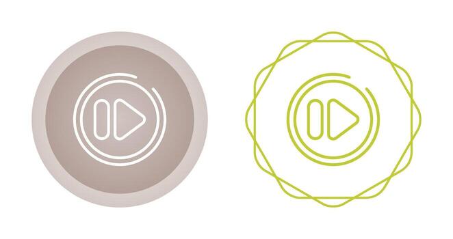 Fast Forward Button Vector Icon