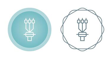 cable terminación manga vector icono