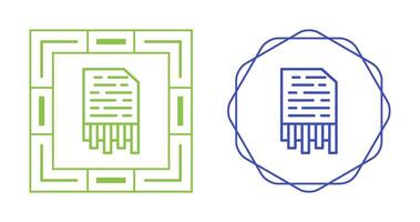 Shredding Vector Icon