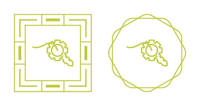 icono de vector clave