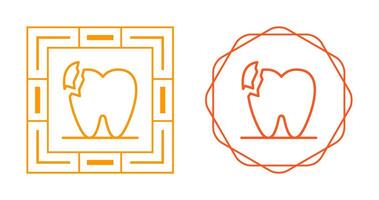 Broken Teeth Vector Icon