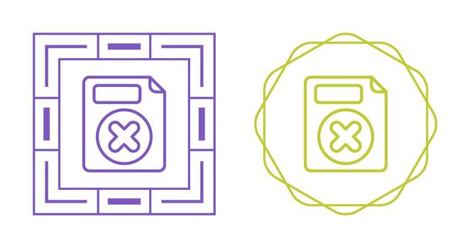 Eliminar botón vector icono