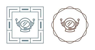 Astronaut Helmet Vector Icon