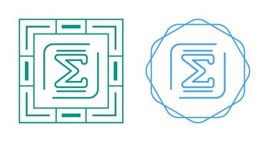 Summation Vector Icon