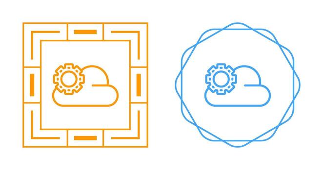 icono de vector de nube