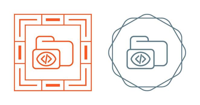 icono de vector de carpeta