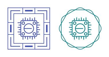 icono de vector de cpu