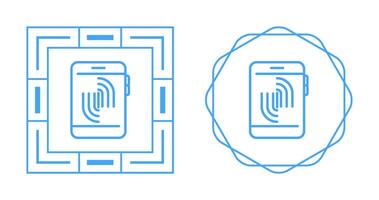 Fingerprint Scanning Vector Icon
