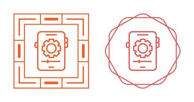 teléfono inteligente ajustes vector icono