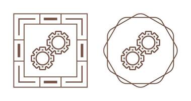 icono de vector de engranajes