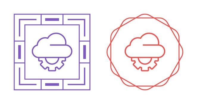 icono de vector de nube