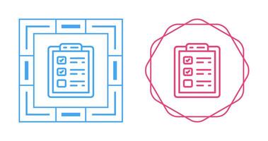 icono de vector de lista de verificación