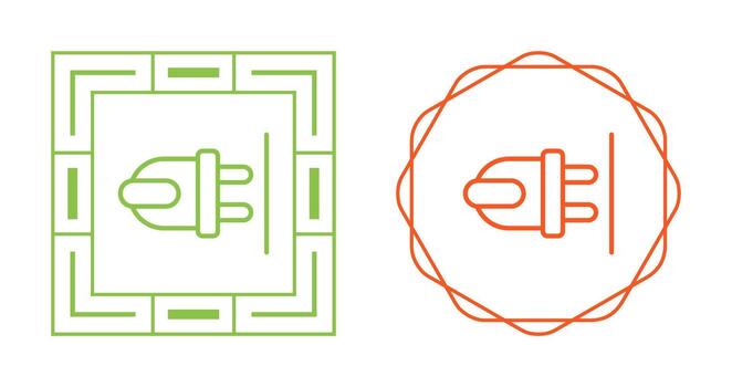 icono de vector de enchufe