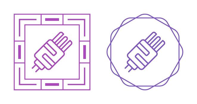 icono de vector de enchufe