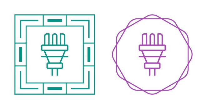 icono de vector de enchufe