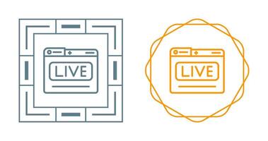 Live Stream Vector Icon