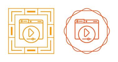 Video Player Vector Icon