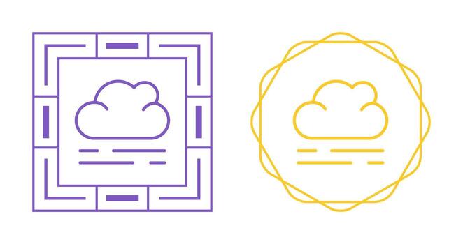 icono de vector de nube