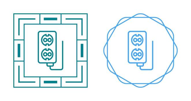 icono de vector de enchufe