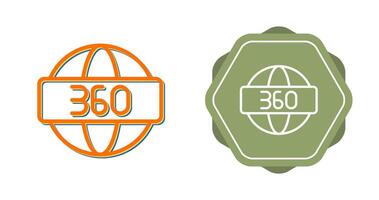 360 Degrees Vector Icon