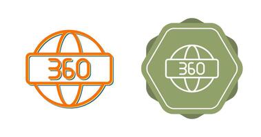 360 Degrees Vector Icon