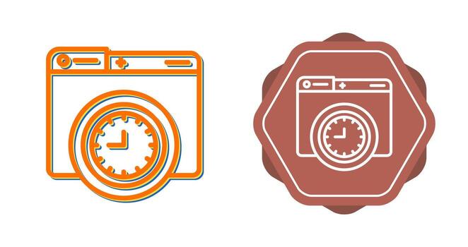 icono de vector de reloj