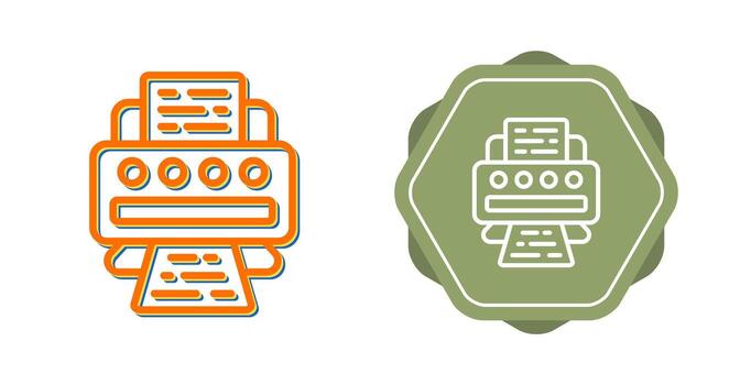 icono de vector de impresora