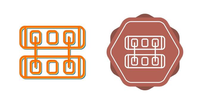 icono de vector de interruptor de red