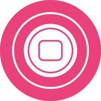 Stop Button Vector Icon