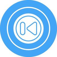 Previous Track Button Vector Icon