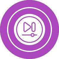 Video Next Track Button Vector Icon