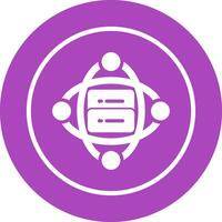 Cluster Server Vector Icon