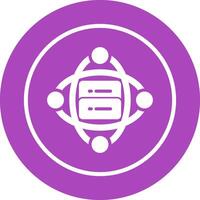 Cluster Server Vector Icon